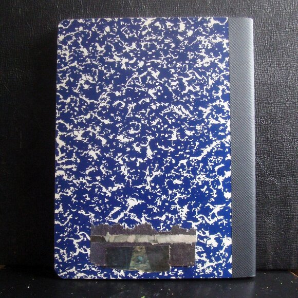 Abstract Mixed Media Collage Cover Notebook Journal Upcycle - Picture 4 of 4